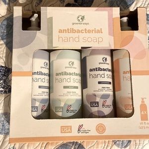 Antibacterial hand soap (Greenerways), 16 fl. oz,  set of 4 hand soap in one box